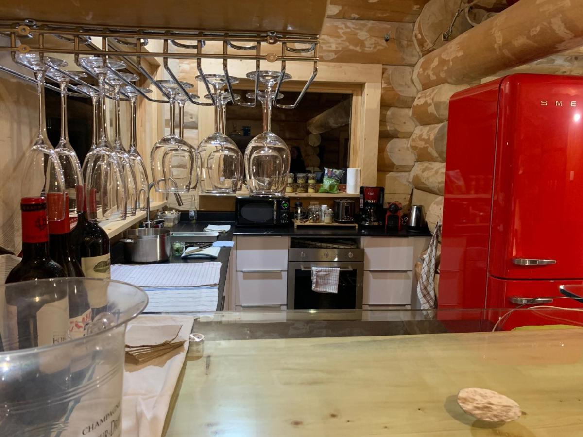 Les Villards-sur-Thônes Chalet Anzac Chalet 5 Etoiles En Rondins Tout Neuf Unique Dans Les Aravis מראה חיצוני תמונה