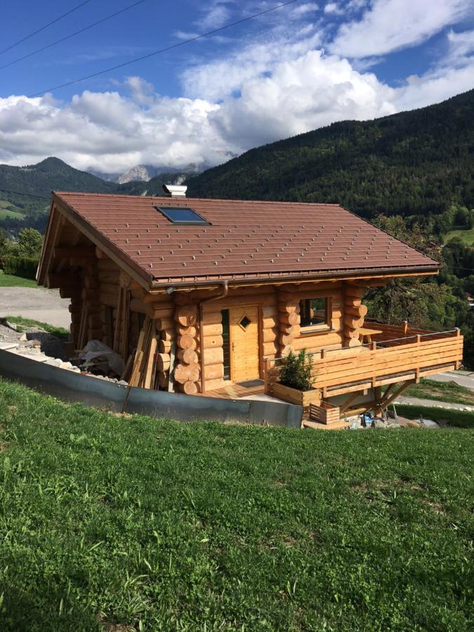 Les Villards-sur-Thônes Chalet Anzac Chalet 5 Etoiles En Rondins Tout Neuf Unique Dans Les Aravis מראה חיצוני תמונה