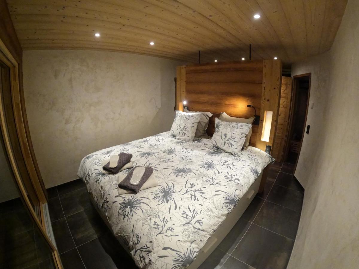 Les Villards-sur-Thônes Chalet Anzac Chalet 5 Etoiles En Rondins Tout Neuf Unique Dans Les Aravis מראה חיצוני תמונה