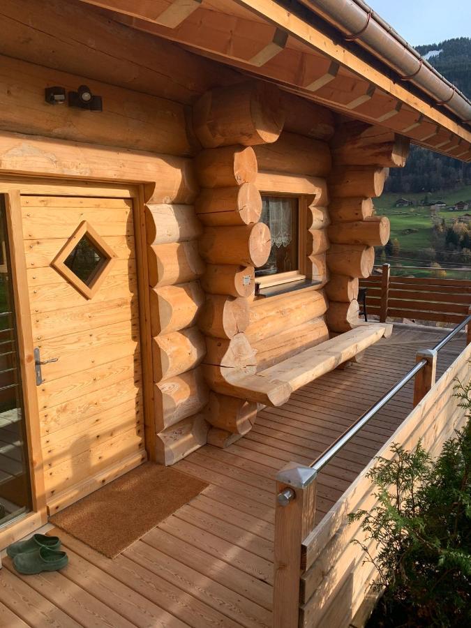 Les Villards-sur-Thônes Chalet Anzac Chalet 5 Etoiles En Rondins Tout Neuf Unique Dans Les Aravis מראה חיצוני תמונה